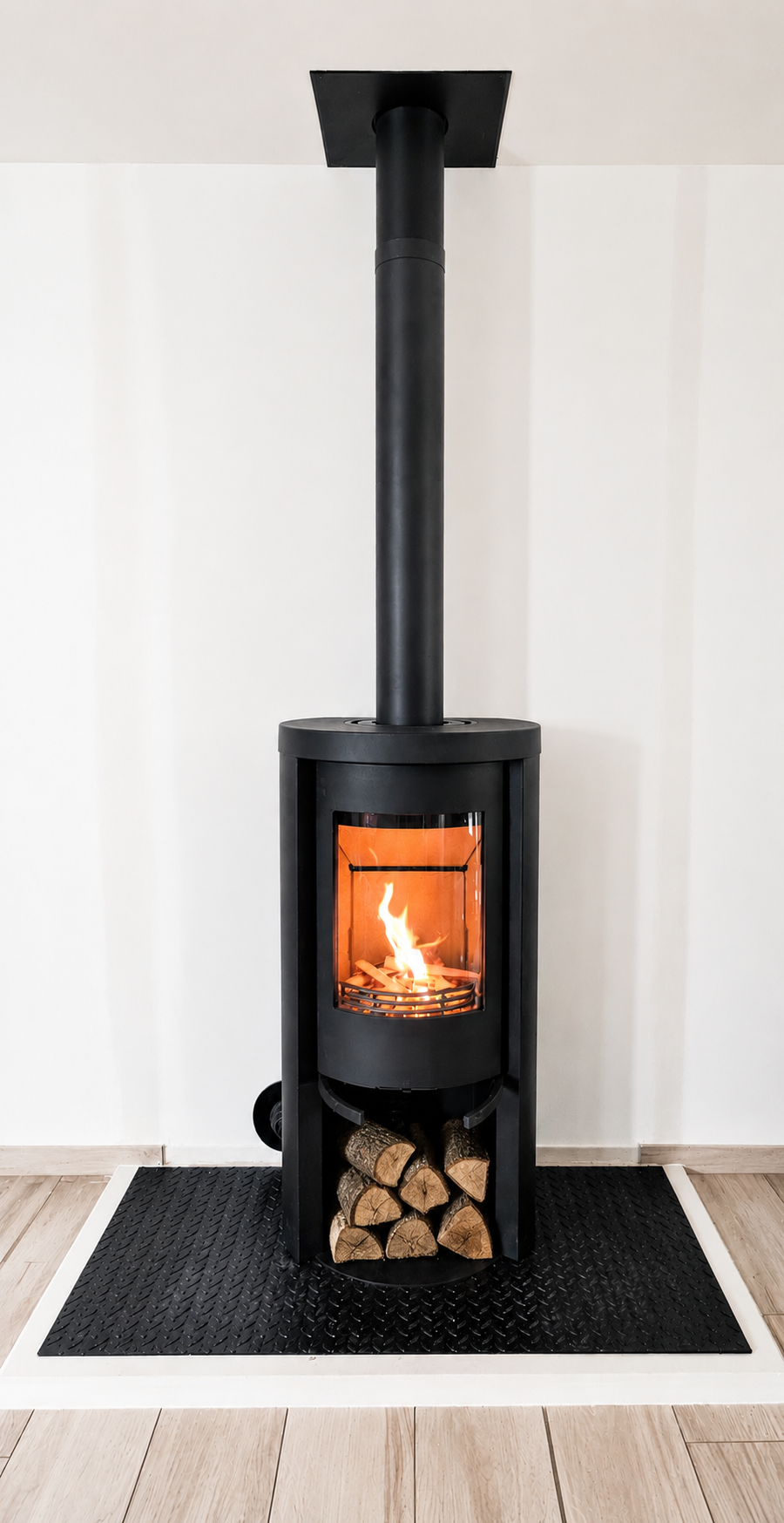 520 Style Porte fonte – Puissance 5Kw – Dimensions HxLxP : 110x57x47,7cm – Poids 205Kg – Longueur des Bûches 33cm –